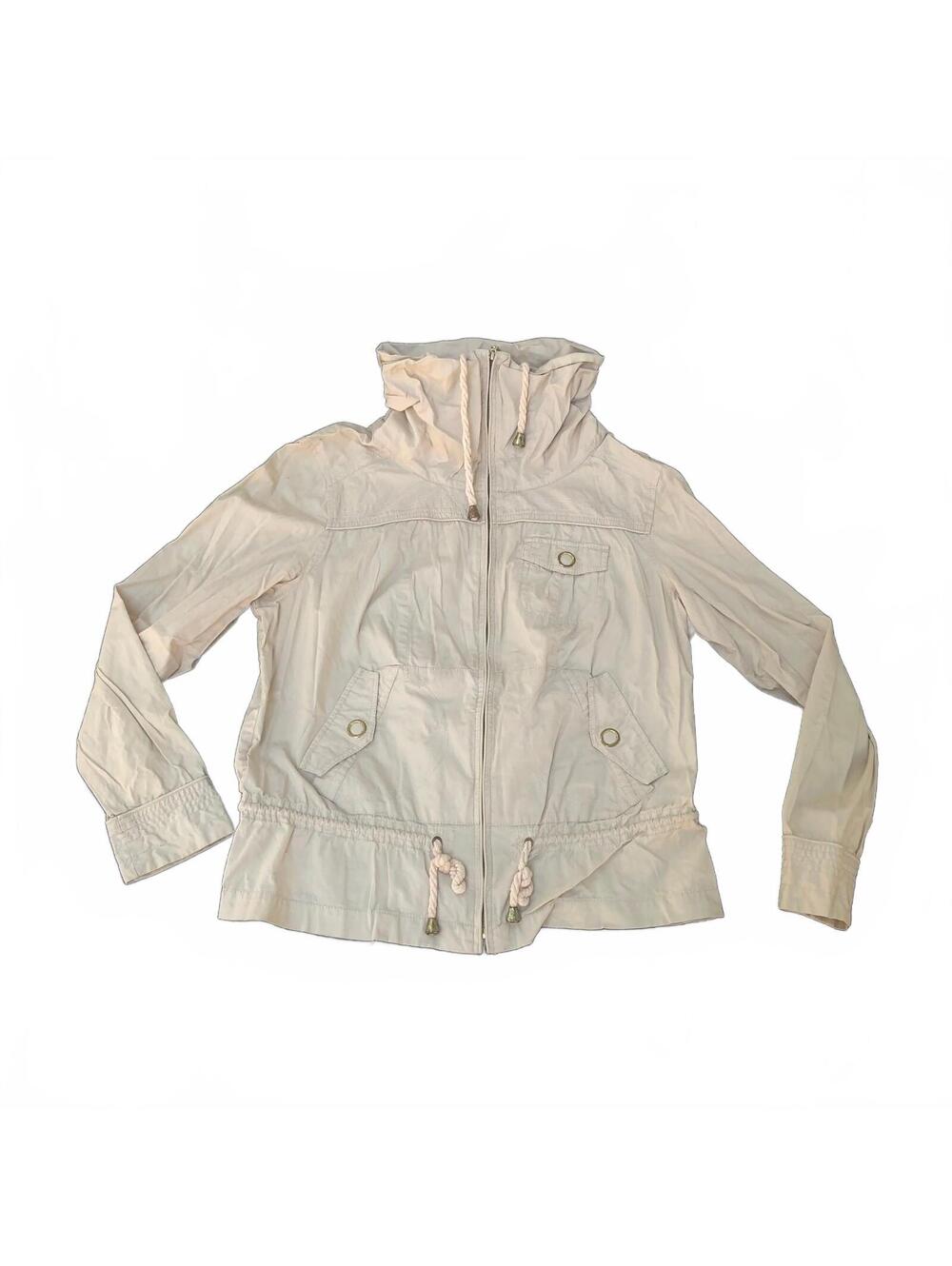 Preswick & Moore Sport Petite PM Light Beige Cotton Spandex Jacket